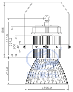 塔吊燈DS250尺寸圖 塔吊燈DS250尺寸圖